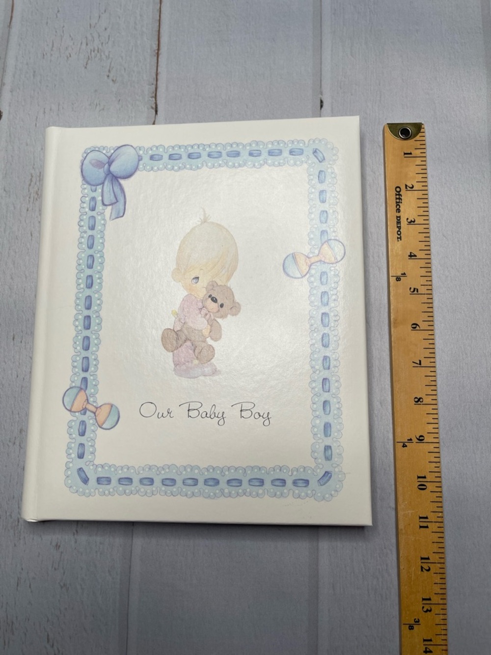 Vintage Precious Moments Baby Book Boy Keepsake 90s Pastel Scrapbook Album - Picture 13 of 14